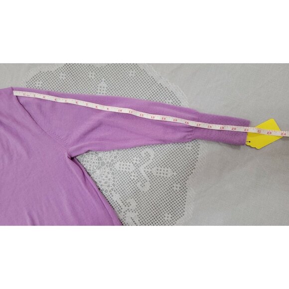 J.CREW WOMEN'S PINK LIGHTWEIGHT 100% MERINO WOOL  PULLOVER SIZE M  # 305 - Picture 6 of 7